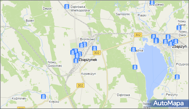 mapa Chlastawa, Chlastawa na mapie Targeo
