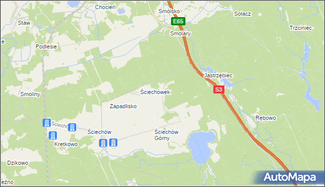 mapa Chłopiny, Chłopiny na mapie Targeo