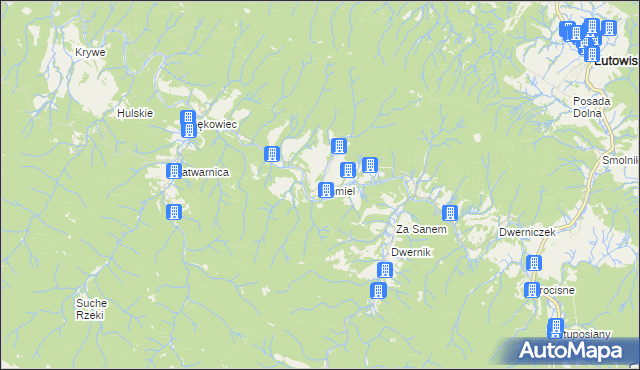mapa Chmiel, Chmiel na mapie Targeo