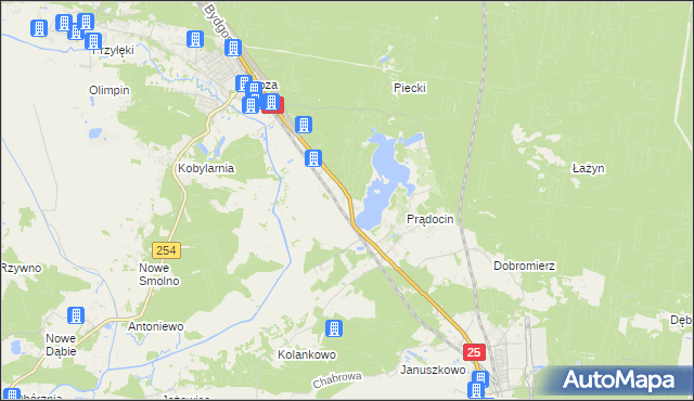 mapa Chmielniki gmina Nowa Wieś Wielka, Chmielniki gmina Nowa Wieś Wielka na mapie Targeo