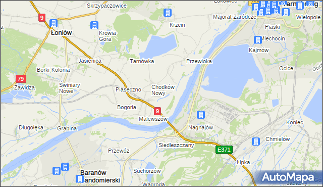 mapa Chodków Stary, Chodków Stary na mapie Targeo