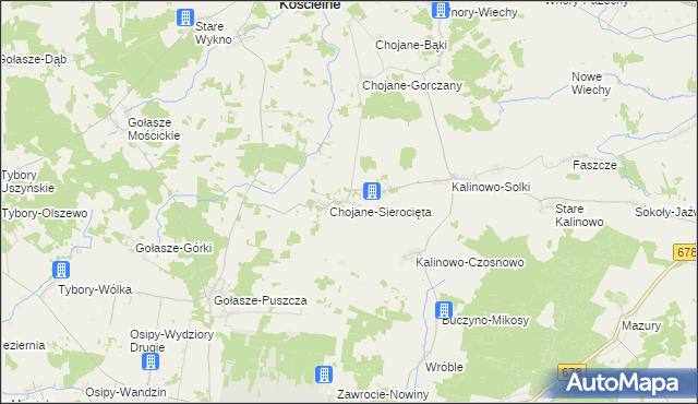 mapa Chojane-Stankowięta, Chojane-Stankowięta na mapie Targeo