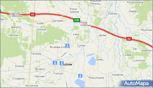 mapa Cichów, Cichów na mapie Targeo