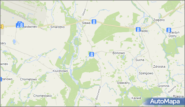 mapa Cieszeniewo, Cieszeniewo na mapie Targeo