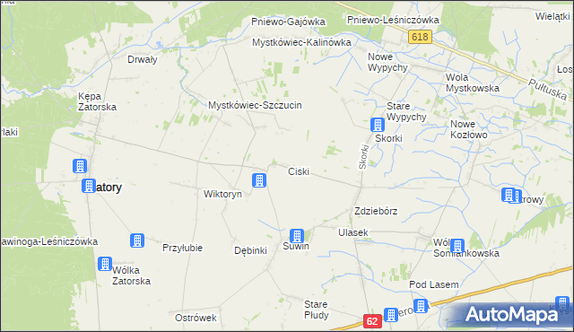 mapa Ciski, Ciski na mapie Targeo