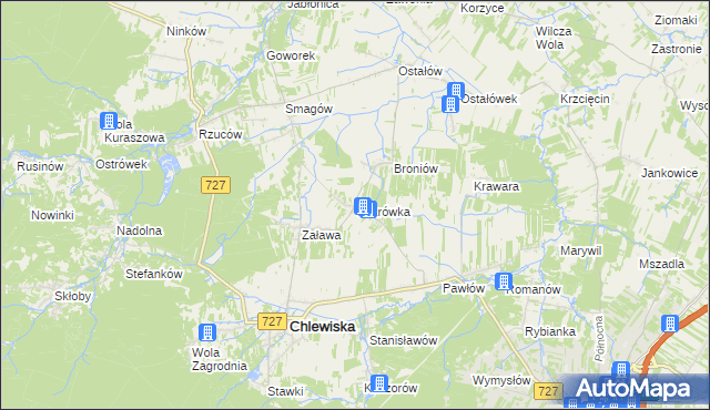 mapa Cukrówka, Cukrówka na mapie Targeo