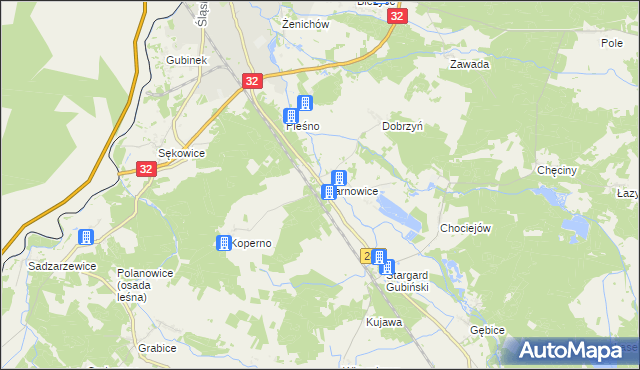 mapa Czarnowice, Czarnowice na mapie Targeo