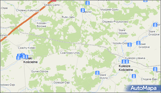 mapa Czarnowo-Biki, Czarnowo-Biki na mapie Targeo