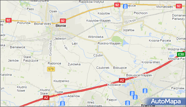 mapa Czubin, Czubin na mapie Targeo