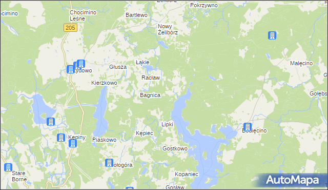 mapa Czyżewo gmina Polanów, Czyżewo gmina Polanów na mapie Targeo