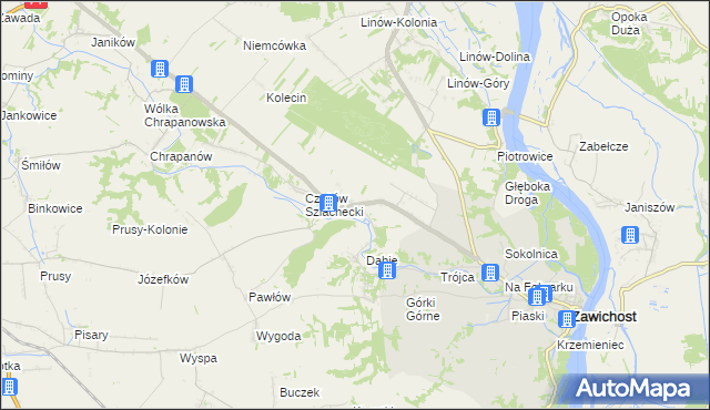 mapa Czyżów Plebański, Czyżów Plebański na mapie Targeo