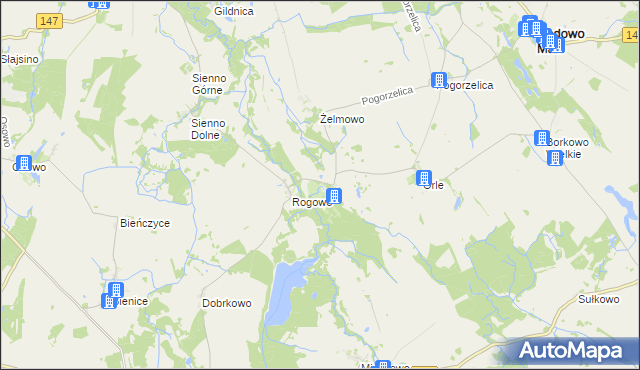 mapa Dargomyśl gmina Radowo Małe, Dargomyśl gmina Radowo Małe na mapie Targeo