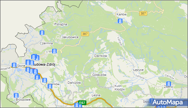 mapa Darnków, Darnków na mapie Targeo