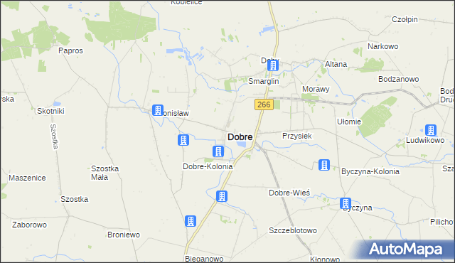 mapa Dobre powiat radziejowski, Dobre powiat radziejowski na mapie Targeo