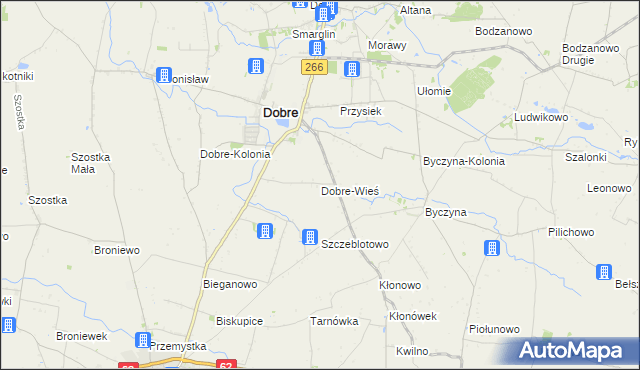 mapa Dobre-Wieś, Dobre-Wieś na mapie Targeo