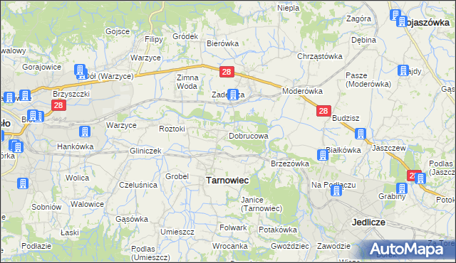 mapa Dobrucowa, Dobrucowa na mapie Targeo