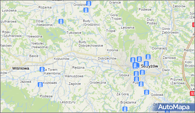 mapa Dobrzechów, Dobrzechów na mapie Targeo