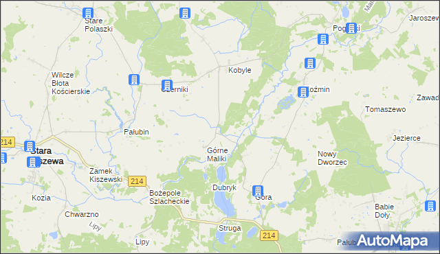 mapa Dolne Maliki, Dolne Maliki na mapie Targeo