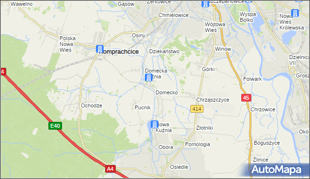 mapa Domecko, Domecko na mapie Targeo