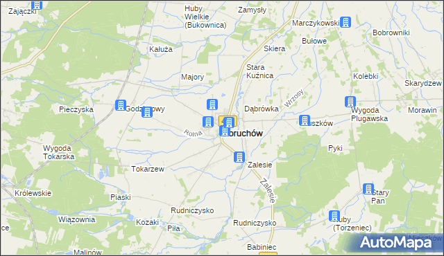 mapa Doruchów, Doruchów na mapie Targeo