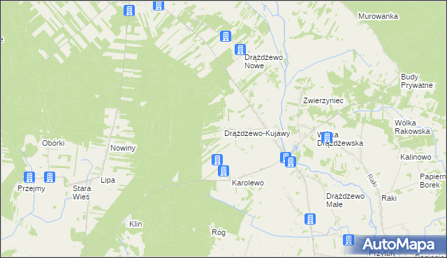 mapa Drążdżewo-Kujawy, Drążdżewo-Kujawy na mapie Targeo