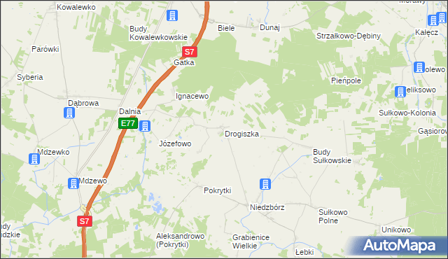 mapa Drogiszka, Drogiszka na mapie Targeo