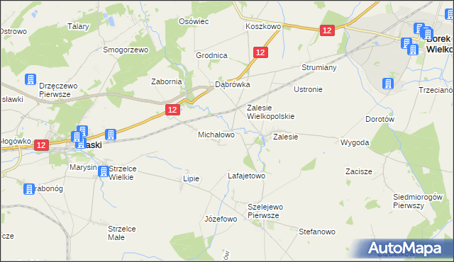 mapa Drogoszewo gmina Piaski, Drogoszewo gmina Piaski na mapie Targeo