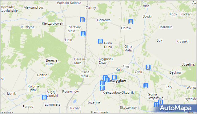 mapa Dryganek Duży, Dryganek Duży na mapie Targeo