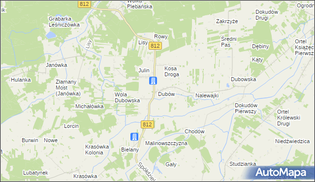mapa Dubów, Dubów na mapie Targeo