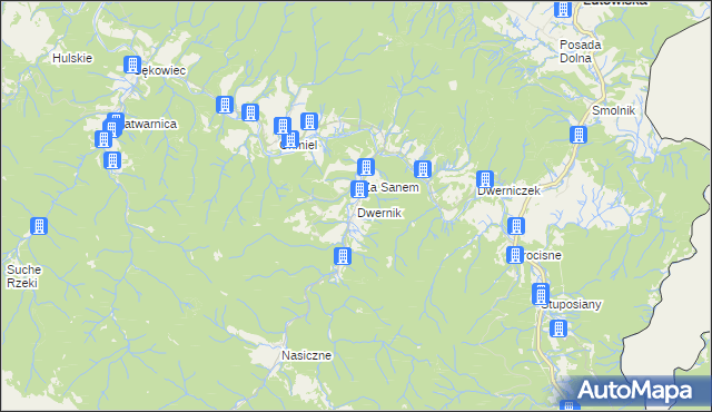 mapa Dwernik, Dwernik na mapie Targeo