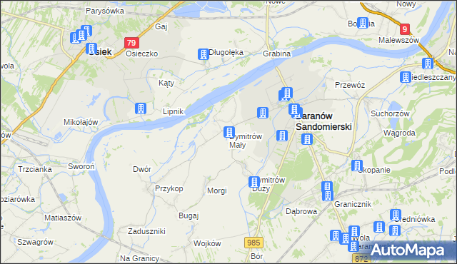 mapa Dymitrów Mały, Dymitrów Mały na mapie Targeo