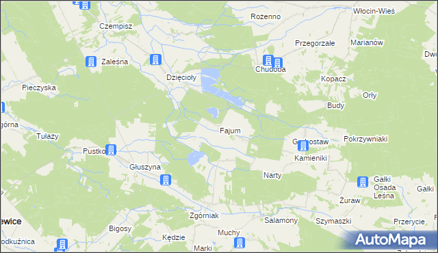 mapa Fajum, Fajum na mapie Targeo