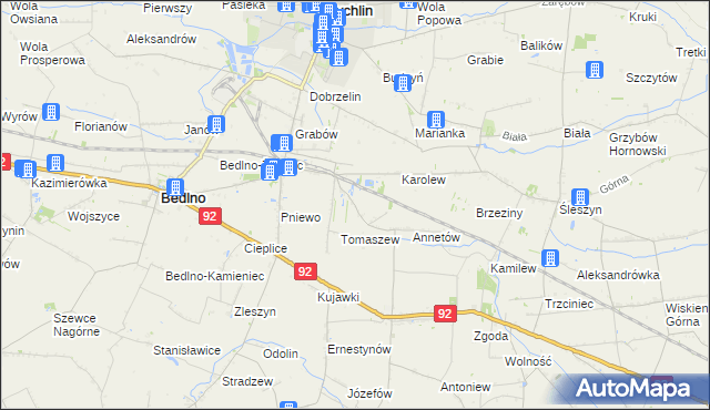 mapa Franciszków Nowy, Franciszków Nowy na mapie Targeo