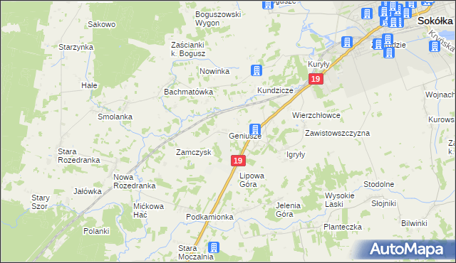 mapa Geniusze, Geniusze na mapie Targeo