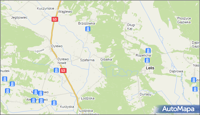 mapa Gibałka, Gibałka na mapie Targeo