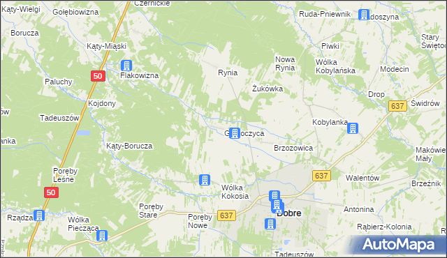 mapa Głęboczyca, Głęboczyca na mapie Targeo