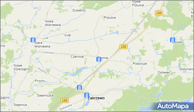 mapa Głomsk, Głomsk na mapie Targeo