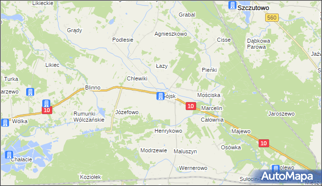 mapa Gójsk, Gójsk na mapie Targeo
