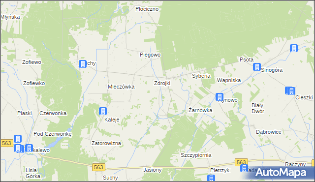 mapa Goliaty, Goliaty na mapie Targeo