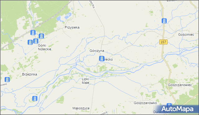 mapa Górecko, Górecko na mapie Targeo