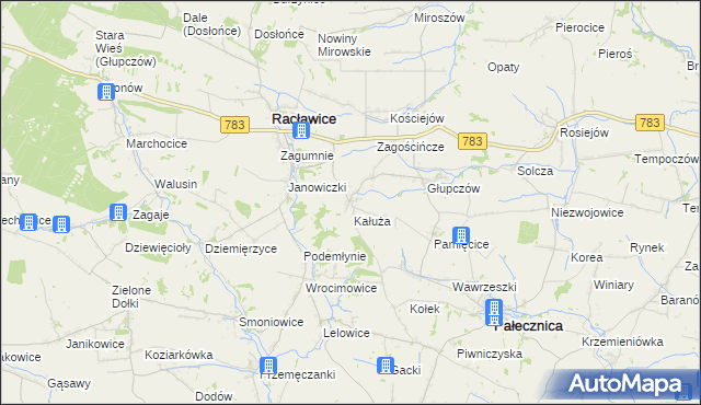 mapa Górka Kościejowska, Górka Kościejowska na mapie Targeo