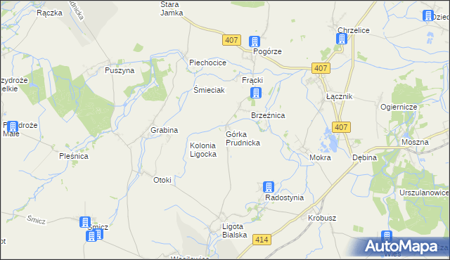 mapa Górka Prudnicka, Górka Prudnicka na mapie Targeo