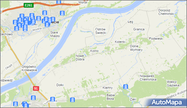 mapa Górne Wymiary, Górne Wymiary na mapie Targeo
