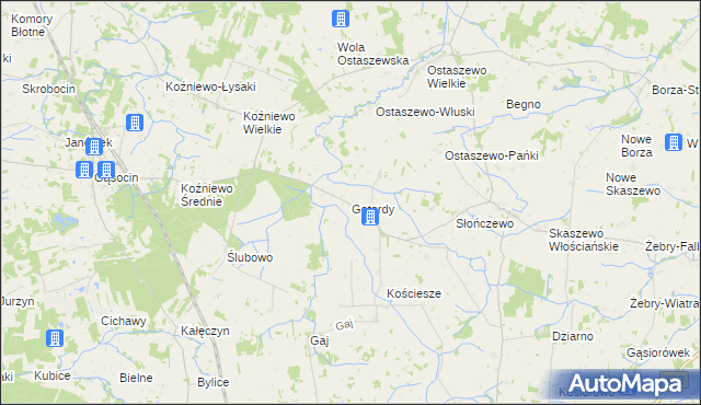 mapa Gotardy, Gotardy na mapie Targeo
