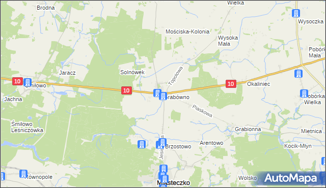 mapa Grabówno, Grabówno na mapie Targeo