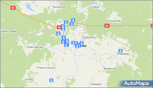 mapa Gródek powiat białostocki, Gródek powiat białostocki na mapie Targeo