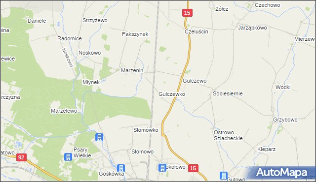 mapa Gulczewko, Gulczewko na mapie Targeo