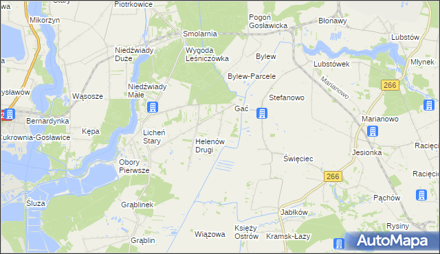 mapa Helenów Pierwszy gmina Kramsk, Helenów Pierwszy gmina Kramsk na mapie Targeo
