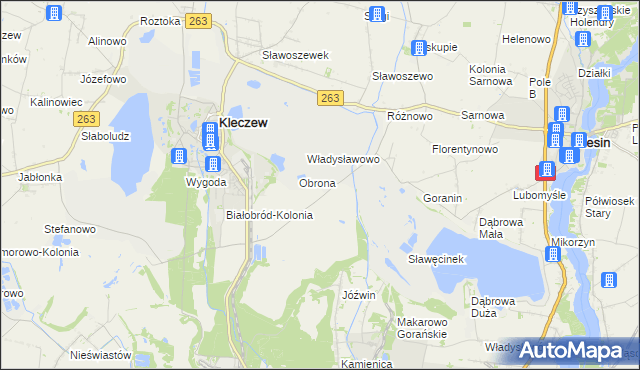 mapa Helenowo gmina Kleczew, Helenowo gmina Kleczew na mapie Targeo