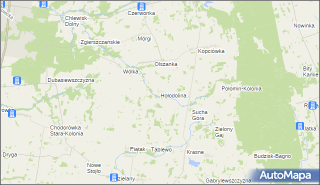 mapa Hołodolina, Hołodolina na mapie Targeo
